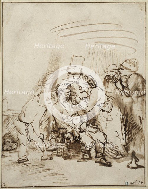 An eye operation, c1650. Creator: Rembrandt Harmensz van Rijn.