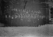 Camp Meade #2 - Drafted Men Leaving For Camp Meade, 1917. Creator: Harris & Ewing.