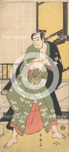 The Third Sawamura Sojuro as a Man Standing with Feet Spread Widely Apart, ca. 1795? Creator: Katsukawa Shun'ei.