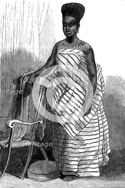 The War on the Gold Coast: a belle of Cape Coast Castle, 1873. Creator: Unknown.