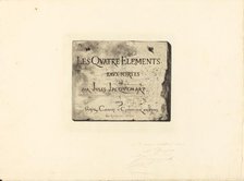 Title Page, 1863. Creator: Jules-Ferdinand Jacquemart.