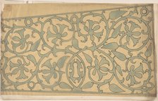 Panel of Ornament, possibly Metalwork, second half 19th century. Creator: Anon.