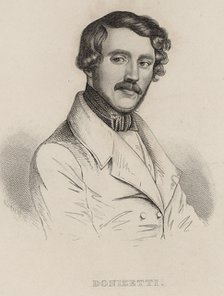 Portrait of the composer Gaetano Donizetti (1797-1848).