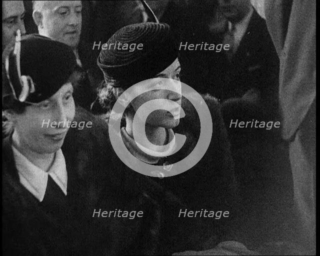 American Civilians in the Audience in a Courtroom During the Lindbergh's Kidnapping Case Trial, 1930 Creator: British Pathe Ltd.