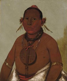 Wa-sáw-me-saw, Roaring Thunder, Youngest Son of Black Hawk, 1832. Creator: George Catlin.
