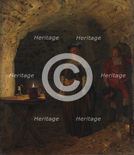 Leonora Christina, led by Frederik Ahlefeldt in the Blue Tower, 1893. Creator: Zahrtmann, Kristian (1843-1917).