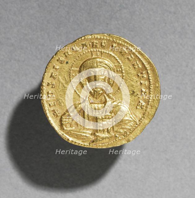 Nomisma with Nicephorus II Phocas (obverse), c. 963-969. Creator: Unknown.