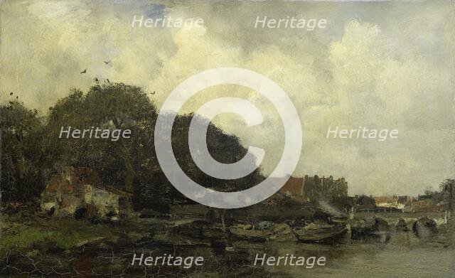 Harbour view, 1870-1899.  Creator: Jacob Henricus Maris.