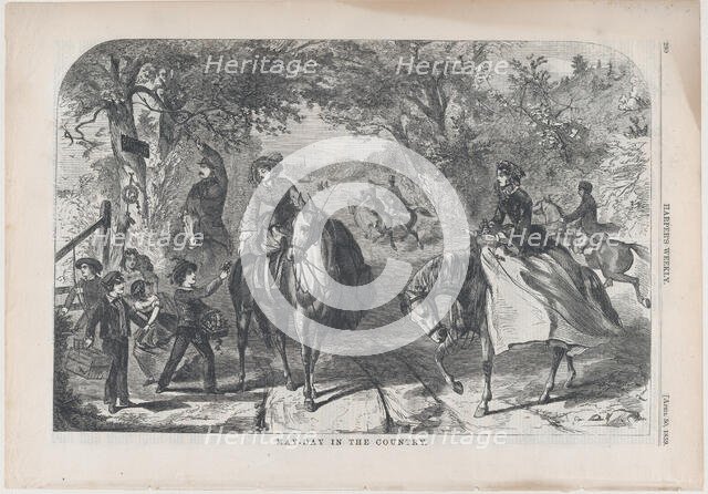 May-Day in the Country (Harper's Weekly, Vol. III), April 30, 1859. Creator: Unknown.