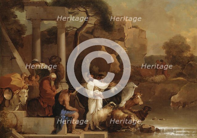 The Departure of Jacob, mid-17th century. Creator: Sébastien Bourdon.