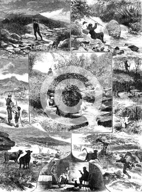 A Day's Fishing on the Teign, 1883. Creator: Unknown.
