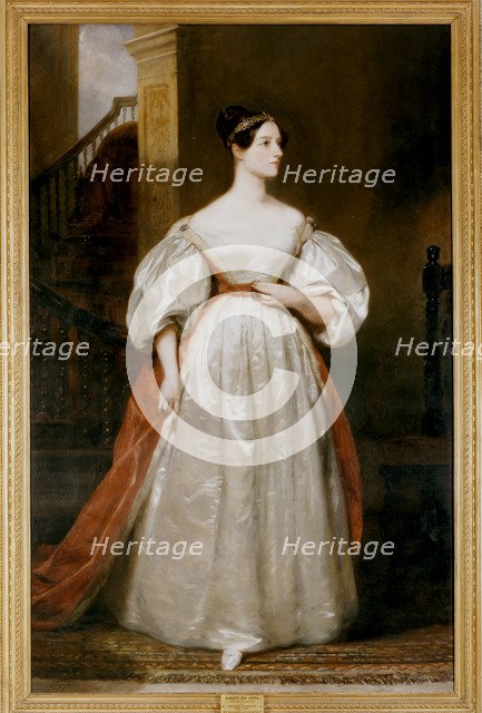Countess Augusta Ada Lovelace (1815-1852), English mathematician and writer. Artist: Margaret Carpenter.