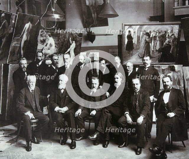 Professors of the Russian Academy of Arts, 1913. Artist: Unknown
