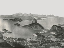 Entrance to the Bay from the summit of Corcovado, Rio de Janeiro, Brazil, 1895.  Creator: Unknown.
