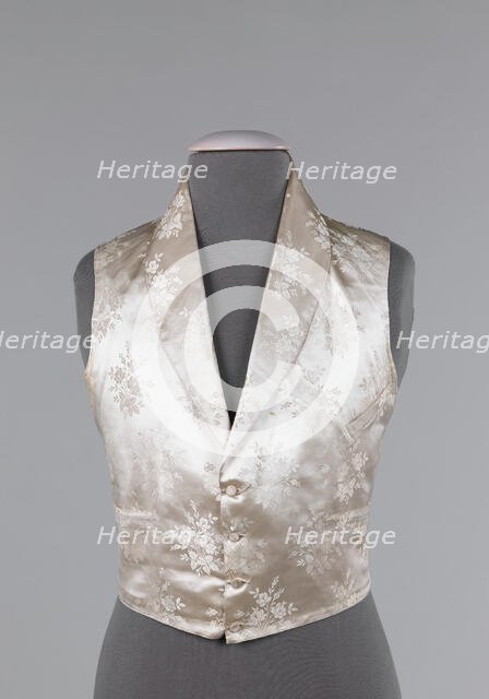Evening vest, probably French, 1840-49. Creator: Unknown.