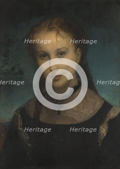 Portrait de la comtesse de Monfort, c.1870. Creator: Gustave Ricard.