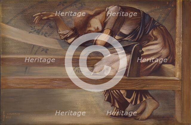 The Briar Rose Series - Study for 'The Garden Court', 1889. Creator: Sir Edward Coley Burne-Jones.