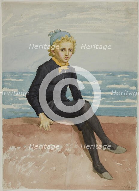 Eddie at the Seashore, n.d. Creator: Catherine Greenaway.