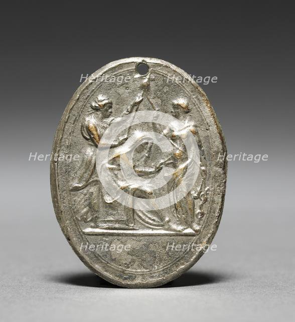 The Three Fates, early 1500s or later. Creator: Valerio Belli (Italian, c. 1468-1546), cast after a model by.