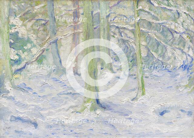 Snow-covered forest, 1909. Creator: Marc, Franz (1880-1916).