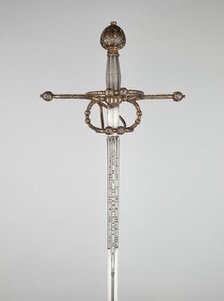 Rapier, Italy, Blade: dated 1616 Hilt: c. 1570. Creator: Unknown.