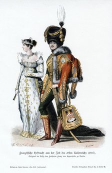 French court dress of the time of the first Empire, (1807). Artist: Unknown