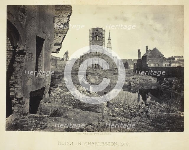 Ruins in Charleston, S.C., 1865/66. Creator: George N. Barnard.