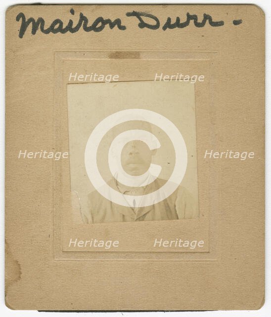 Photograph of Marion Durr wearing a shirt and vest, 1860s. Creator: Unknown.