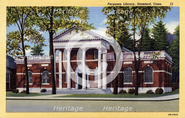 Ferguson Library, Stamford, Connecticut, USA, 1940. Artist: Unknown