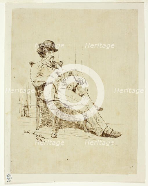 Whistler Resting, 1874. Creator: James Hayllar.