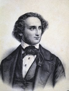 Felix Mendelssohn Bartholdy (1809-1847), composer and  German conductor.
