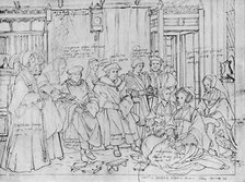 'The More Family, from the Sketch by Holbein at Basle Museum', 1527, (1903). Artist: Hans Holbein the Younger.