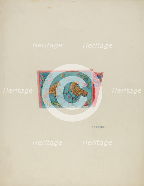 Needle Case, c. 1937. Creator: Ruth Buker.