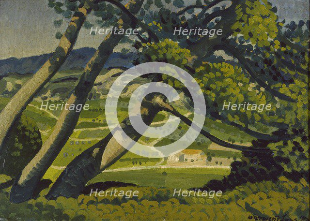 Trees, Provence, 1912. Artist: Derwent Lees.