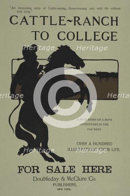Cattle-ranch to college, c1895 - 1911. Creator: Unknown.