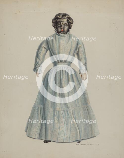Negro Woman Doll, c. 1938. Creator: Bertha Semple.