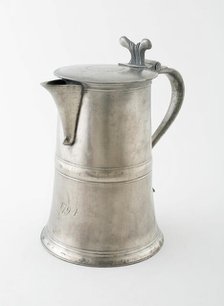 Covered Communion Flagon with Spout, Glasgow, c. 1787. Creator: Stephen Maxwell.