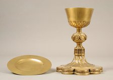 Chalice and Paten, French, early 20th century (original dated 1555). Creator: Unknown.