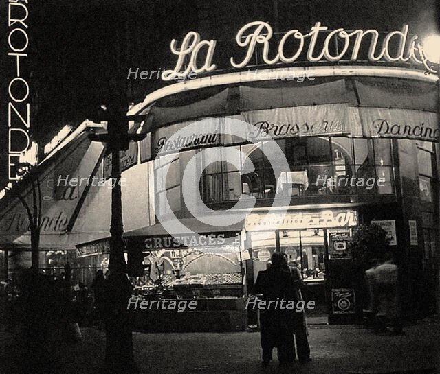 La Rotonde, Boulevard du Montparnasse. Creator: Anonymous.