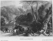 'View near Theux', 1850. Artist: Shury & Son.