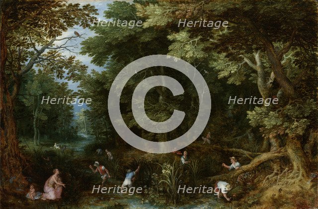 Leto and Peasants of Lykia, 1595-1610. Artist: Brueghel, Jan, the Elder (1568-1625)