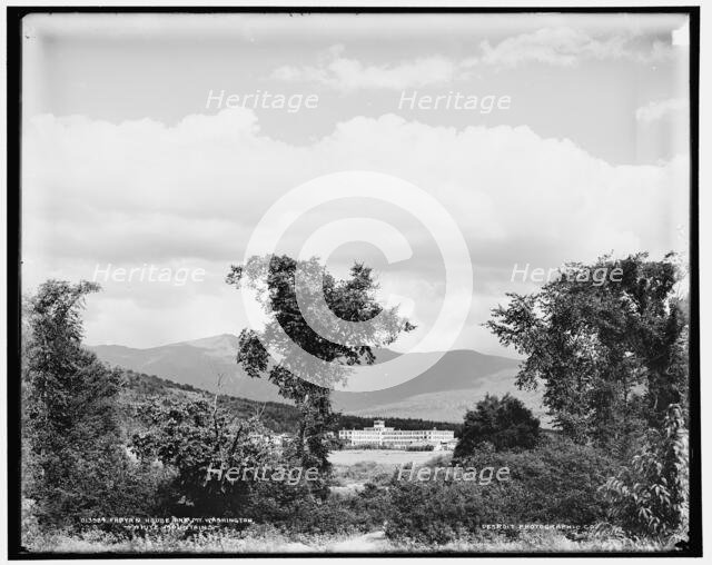Fabyan House and Mt. Washington, White Mountains, c1900. Creator: Unknown.