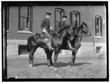 Fort Myer, unidentified group of officers on horseback, between 1909 and 1914. Creator: Harris & Ewing.