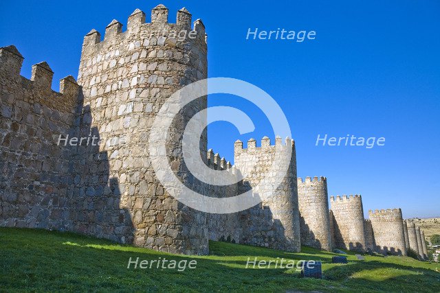 The walls of Avila, Spain, 2007. Artist: Samuel Magal