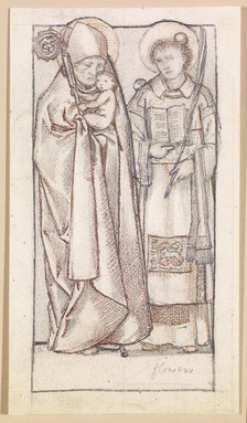 St Nicholas and St Stephen, 1865. Creator: Sir Edward Coley Burne-Jones.