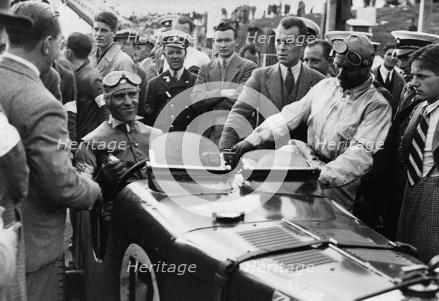 Nuvolari in MG Magnette K3, winner 1933 Ulster T.T.. Creator: Unknown.