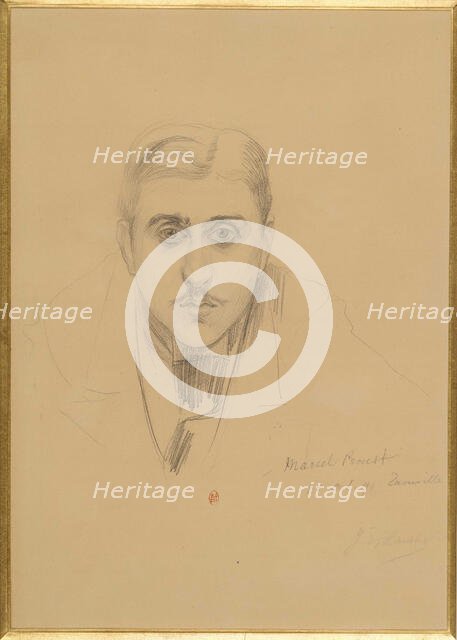 Portrait of Marcel Proust , 1891. Creator: Blanche, Jacques-Émile (1861-1942).