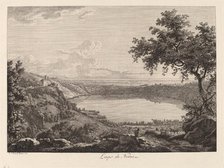 Lago di Nemi (Lake Nemi), 1792. Creator: Albert Christoph Dies.