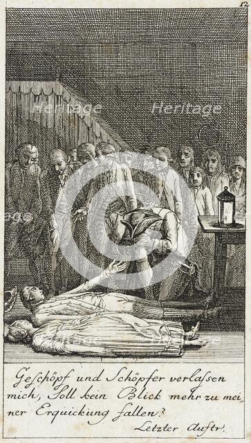 Plate 12 for Schiller's 'Intrigue and Love', 1785. Creator: Daniel Nikolaus Chodowiecki.