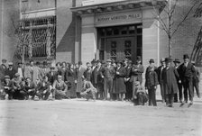 Strikers awaiting pay, 1912. Creator: Bain News Service.